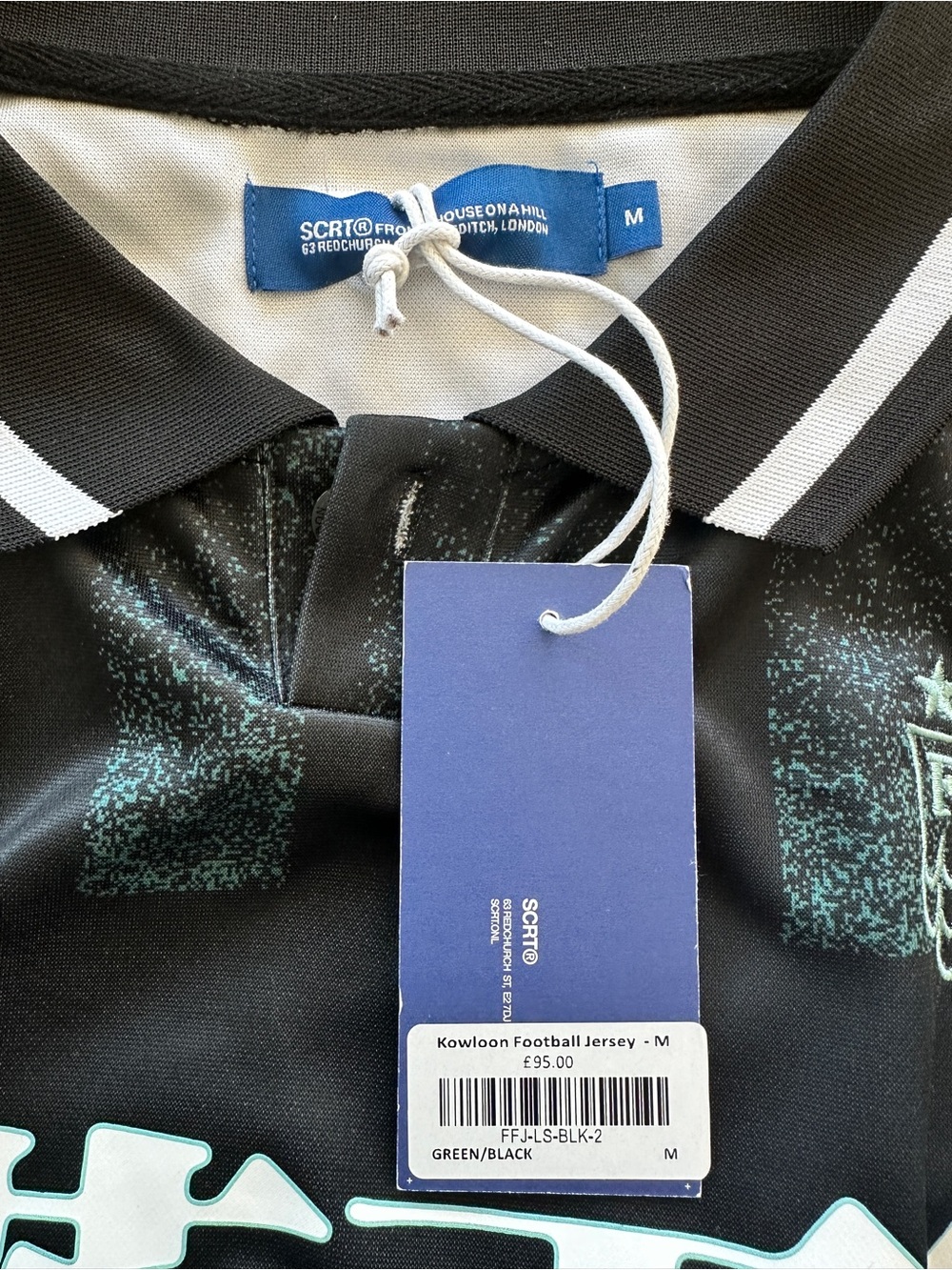 SCRT Kowloon Football Jersey - Green Black Striped - Picture 3 of 11